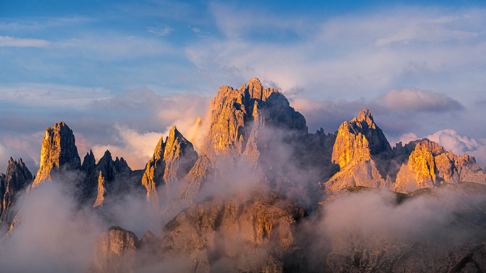 米苏里纳群峰，多洛米蒂山脉，威尼托大区，意大利